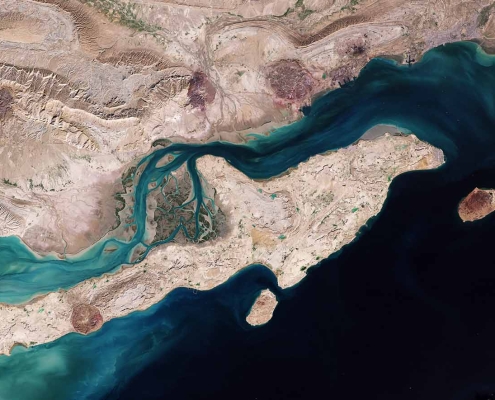 Qeshm Island in the Persian Gulf